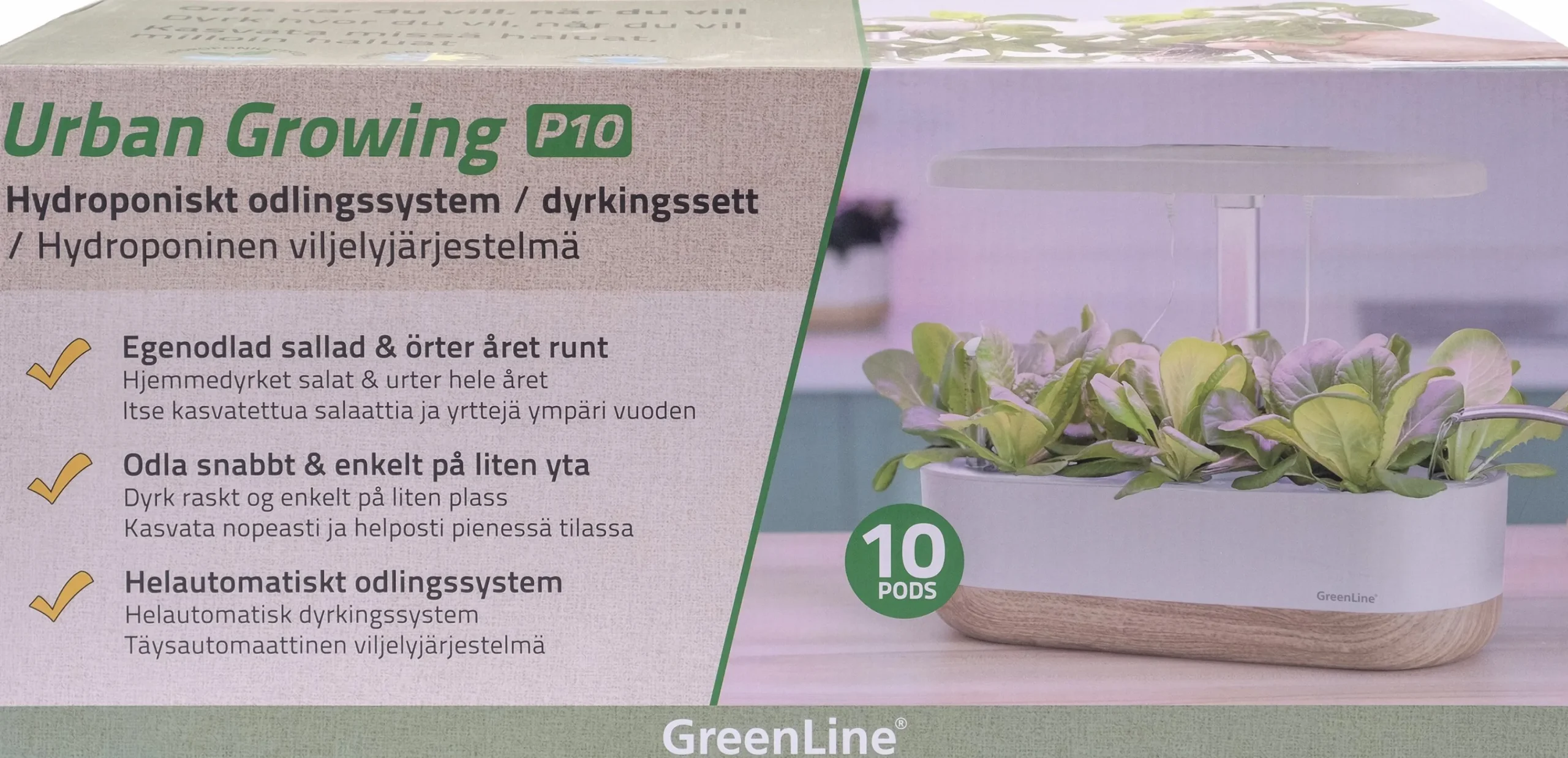 Hydroponik odling Urban Growing Odlinget>GreenLine New