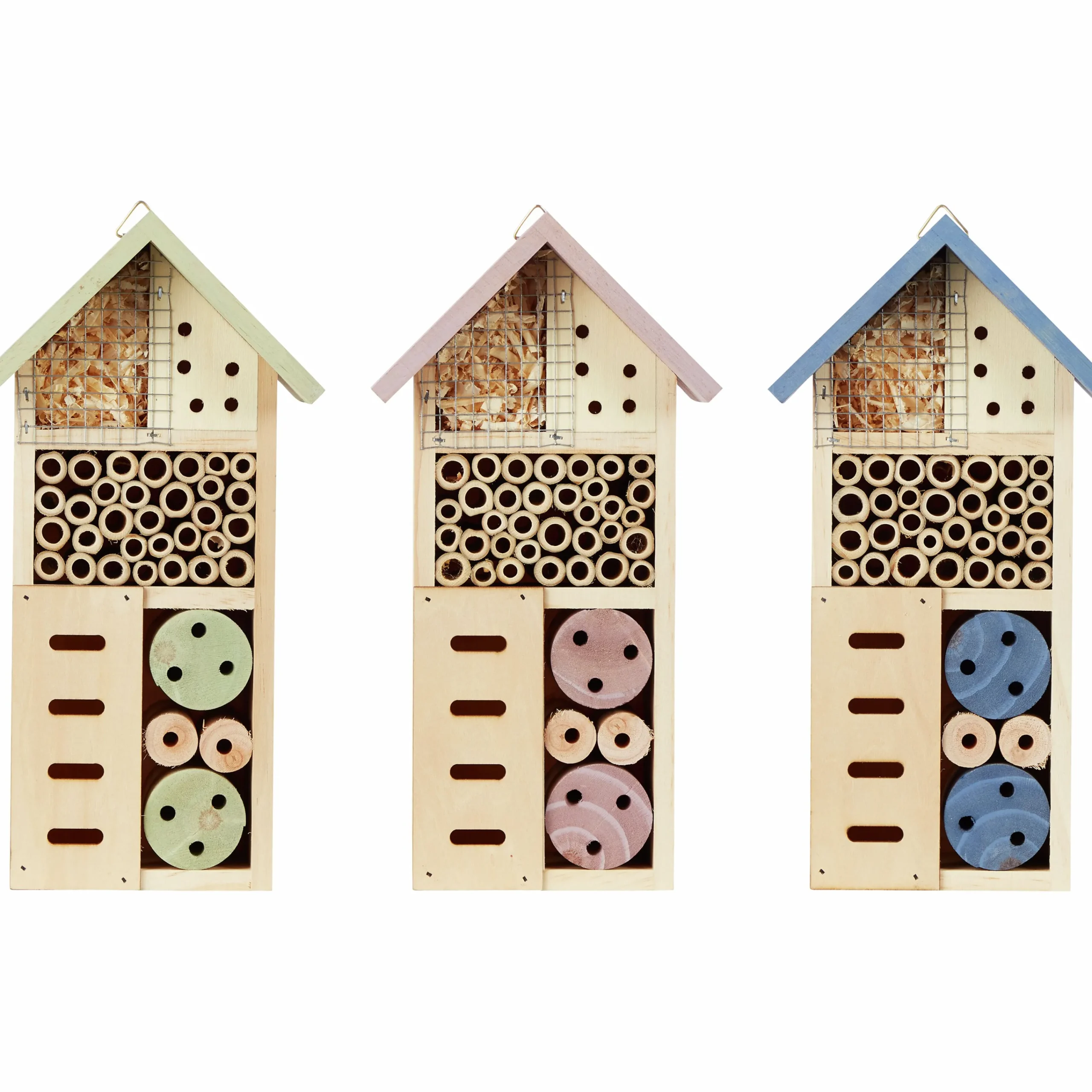 Insektshotell Blandade färger 13x8,5x26cm>Grouw Outlet