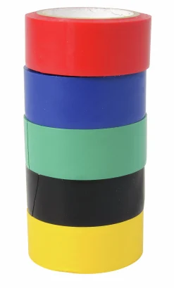 Isoleringstejp WorkIT färgmix 19mm x 3,6m 5-p><noscript><img width=