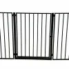 Kaminskydd 5-del med grind svart 300x76x1,4cm>Vastbo Discount