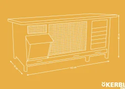 Kaninbur Vario XXL 155x76x80cm><noscript><img width=