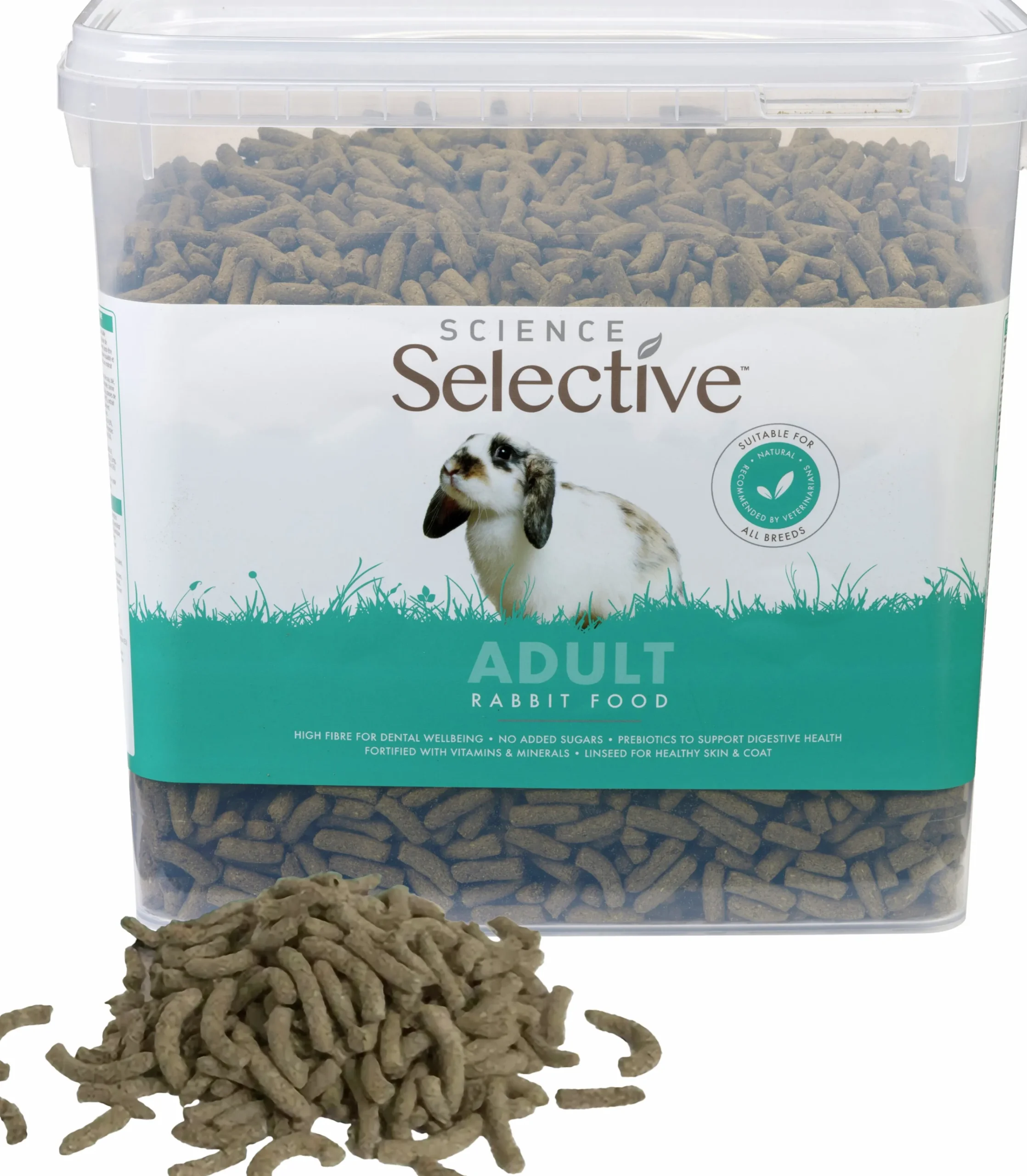 Kaninfoder Adult Pellets i hink 3kg>Selective Outlet