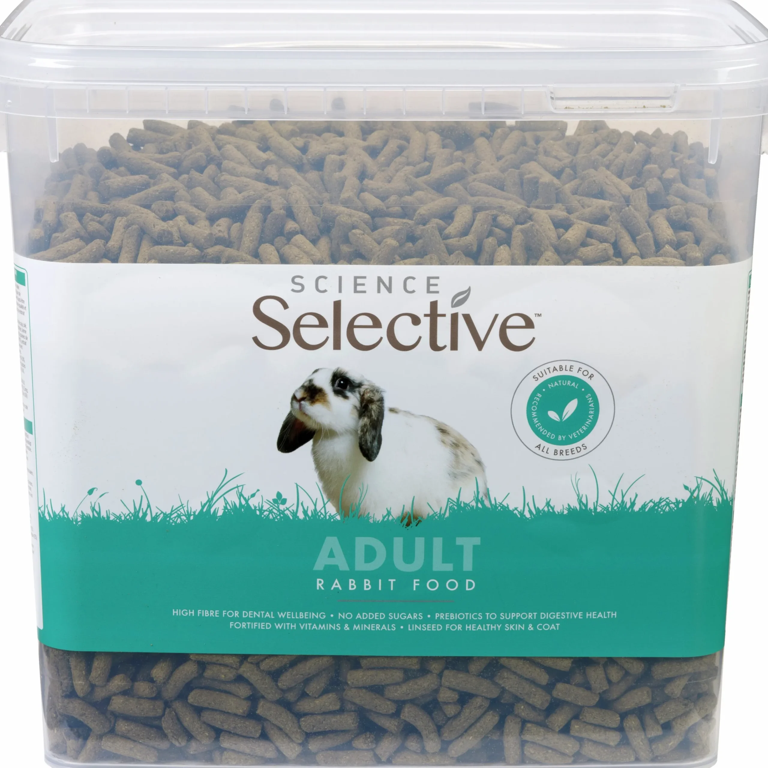 Kaninfoder Adult Pellets i hink 3kg>Selective Outlet