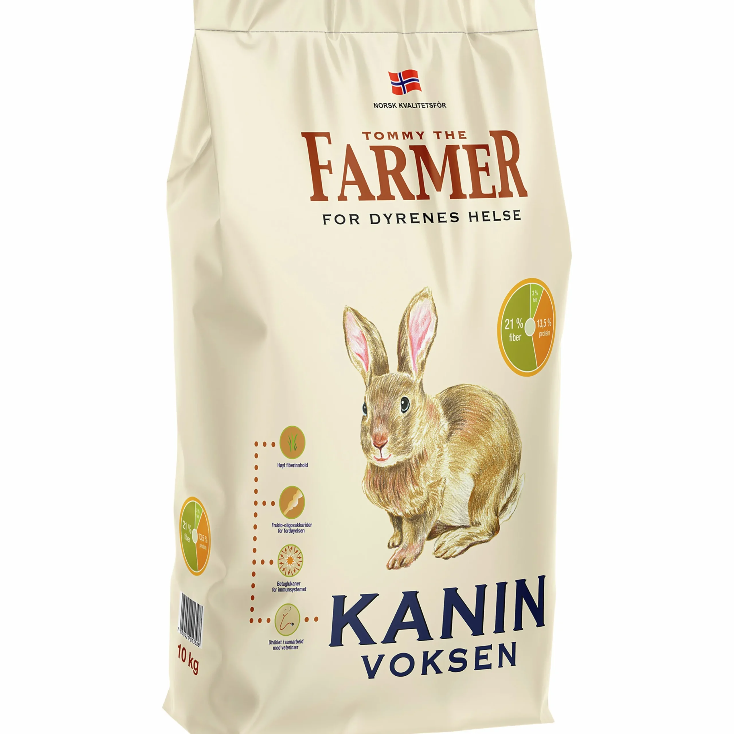 Kaninfoder Tommy the Vuxen 10kg>Farmer Online