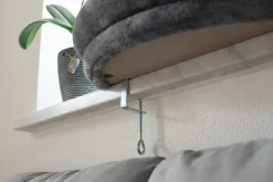 Kattbädd Fönsterbädd Grå 55cm><noscript><img width=