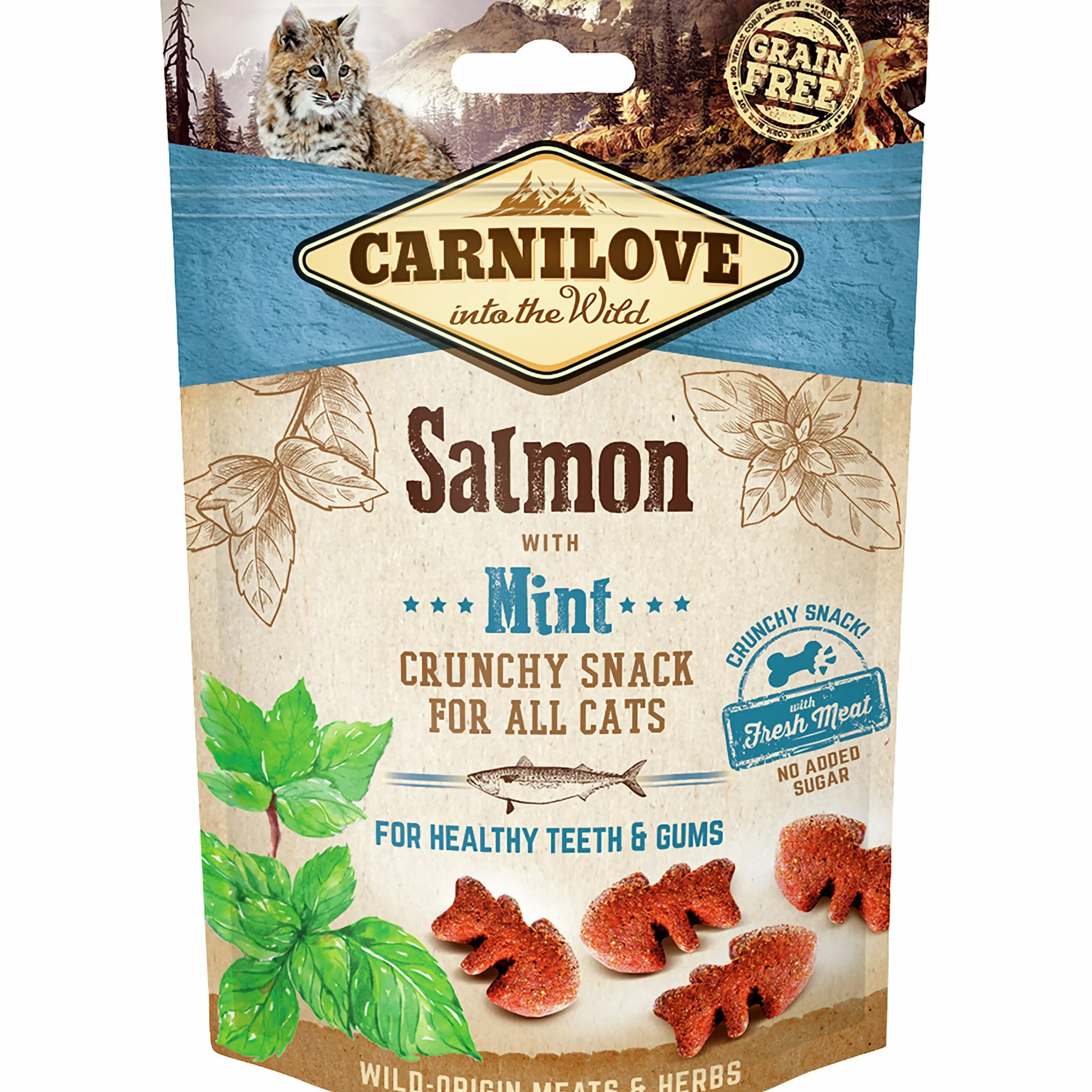 Kattgodis Crunchy Snack Salmon 50g>Carnilove