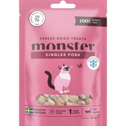 Kattgodis Cat Treats Freeze Dried Pork 45g>Monster Online