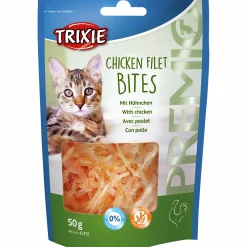 Kattgodis Premio Chicken Filet Bites 50g>Trixie Hot