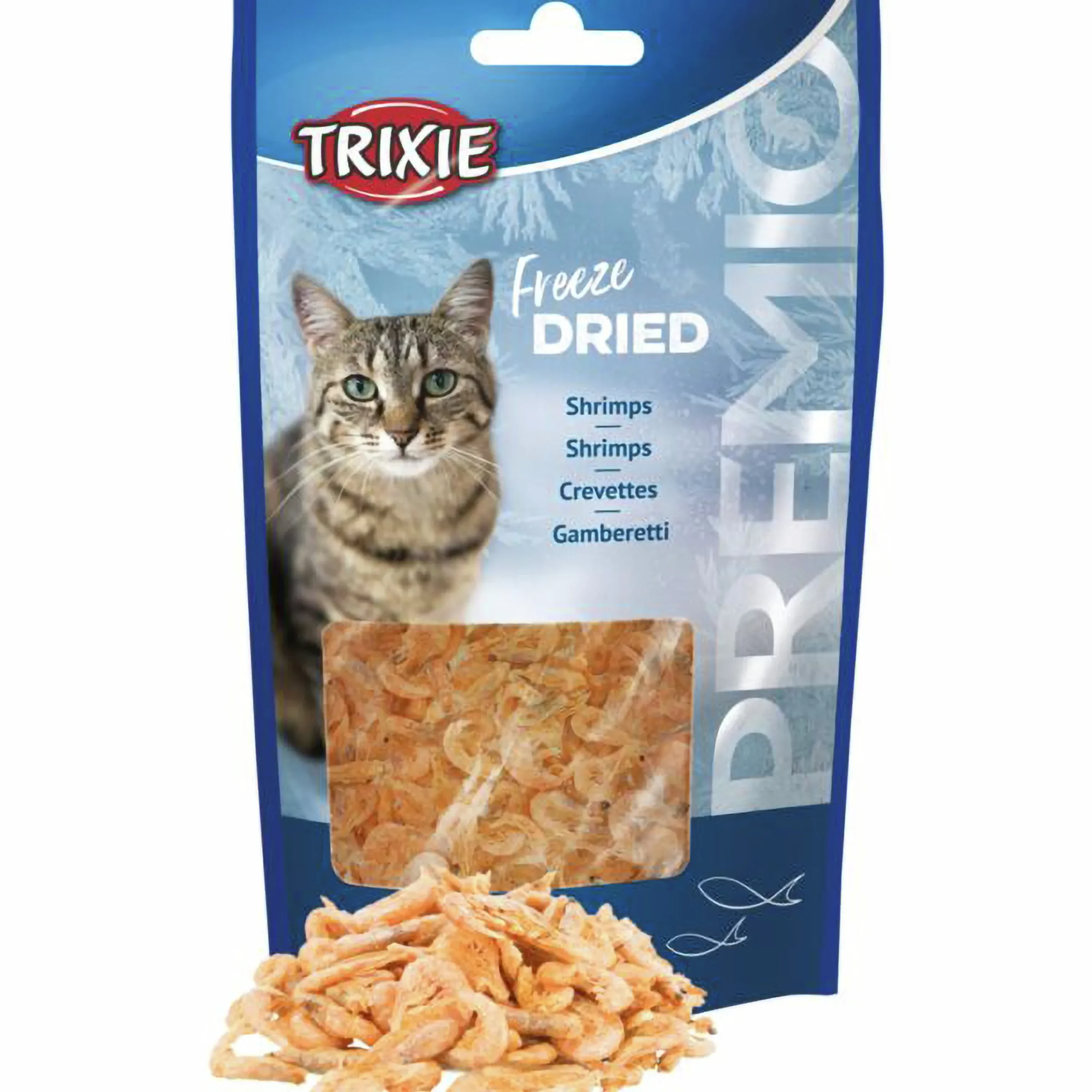 Kattgodis Premio Frystorkade Räkor 25g>Trixie Clearance