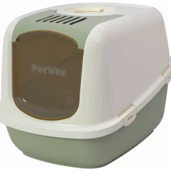 Kattlåda EcoDome Salviagrön/creme 66,5x48,5x46,5cm><noscript><img width=