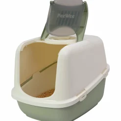 Kattlåda EcoDome Salviagrön/creme 66,5x48,5x46,5cm><noscript><img width=