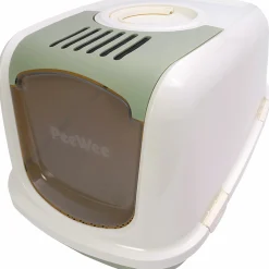 Kattlåda EcoDome Salviagrön/creme 66,5x48,5x46,5cm><noscript><img width=