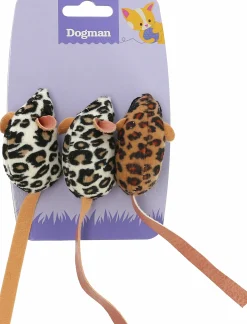 Kattleksak Safarimus Beige 5cm 3-p>Dogman Clearance