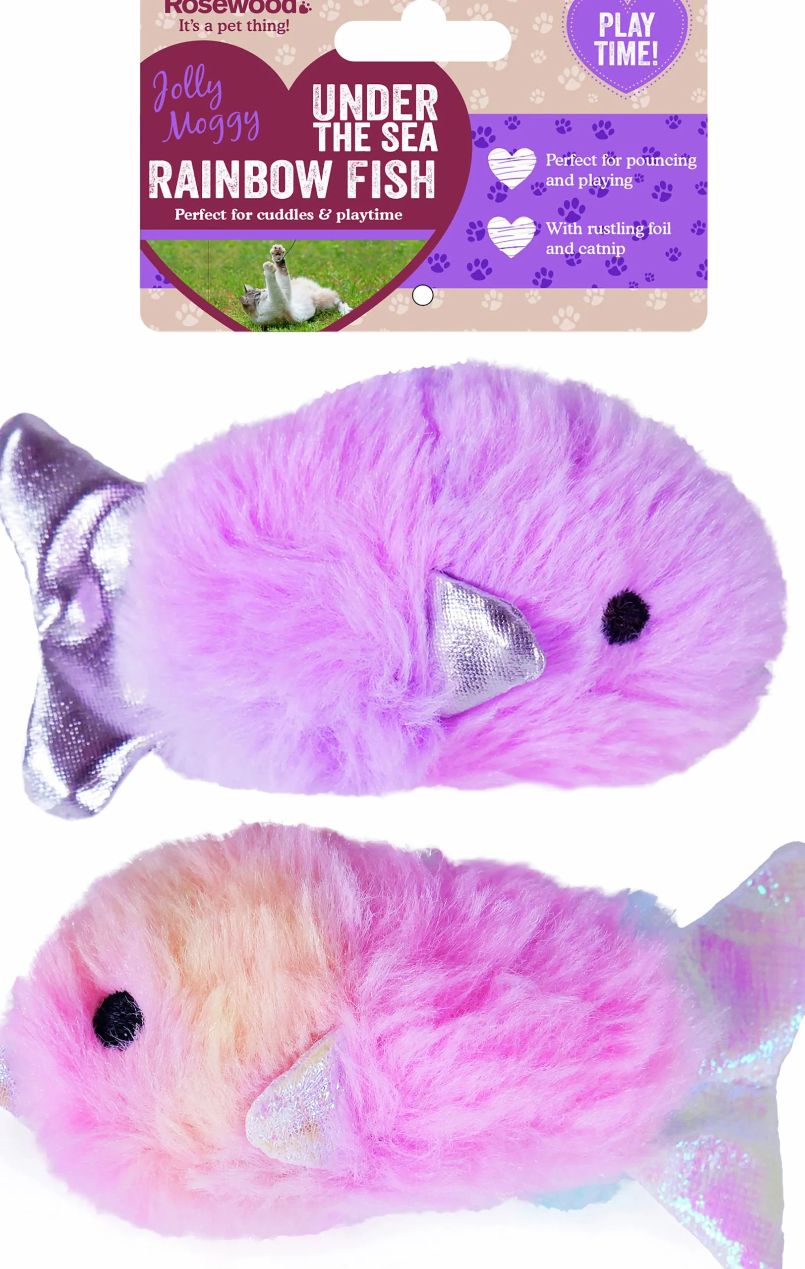 Kattleksak Rainbow Fish 2-p>Rosewood New