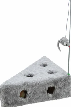 Kattleksak Ost med spö & mus 26cm>Trixie Clearance