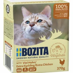 Kattmat Bitar i gelé med Extra kyckling 370g>Bozita Discount