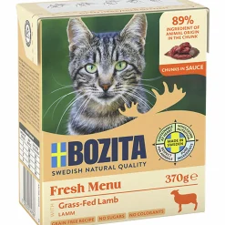 Kattmat Bitar i Sås med Lamm 370g>Bozita Hot