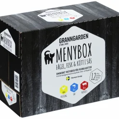 Kattmat Adult Menybox Kött/Fisk i sås 12x85g>Granngården Discount