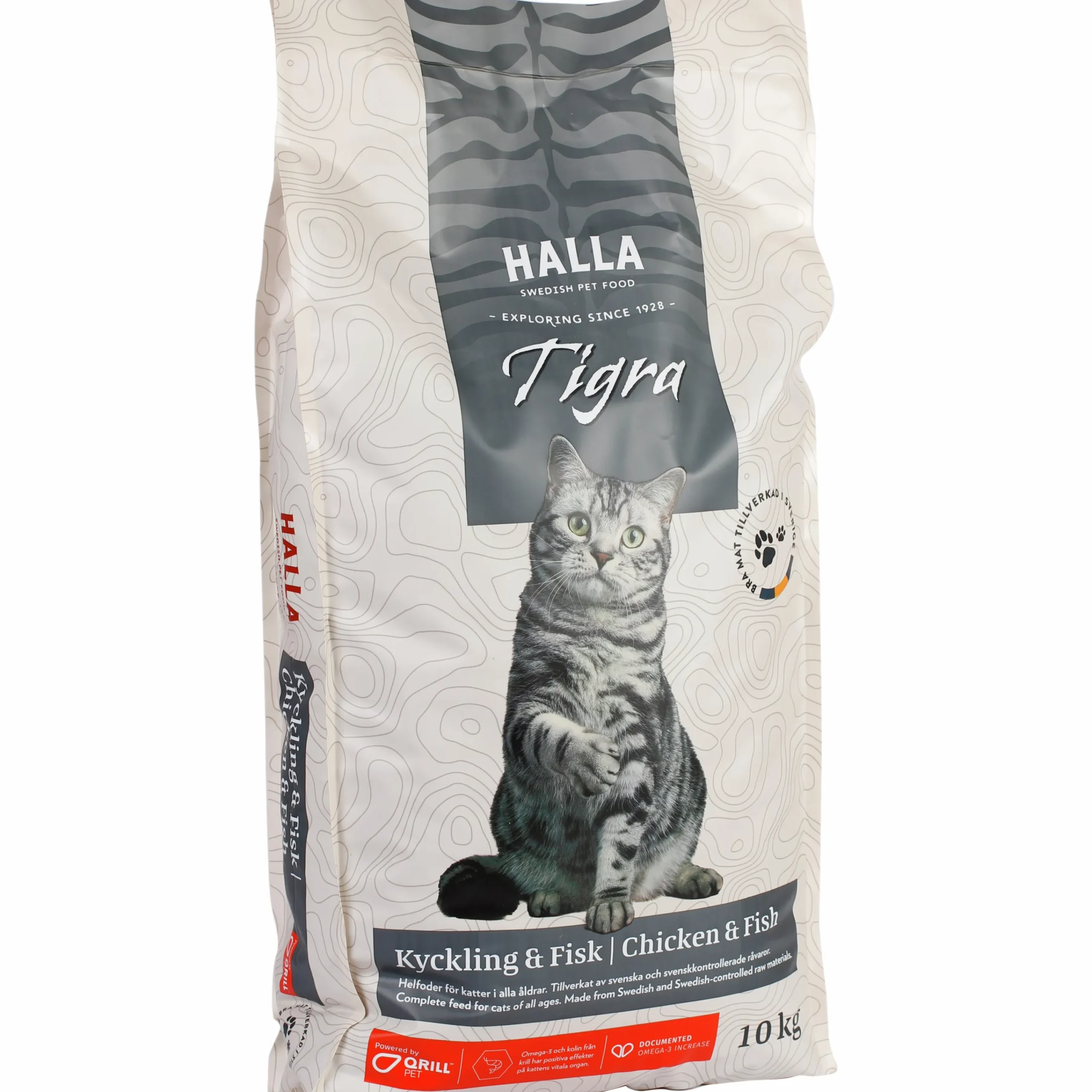 Kattmat Halla Tigra Kattunge & Adult Kyckling/Fisk 10kg>Halla Petfood New