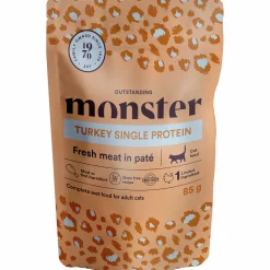 Kattmat Adult Pouches Turkey broth 8x85g>Monster Best