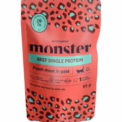 Kattmat Adult Pouches Beef paté 8x85g>Monster Best