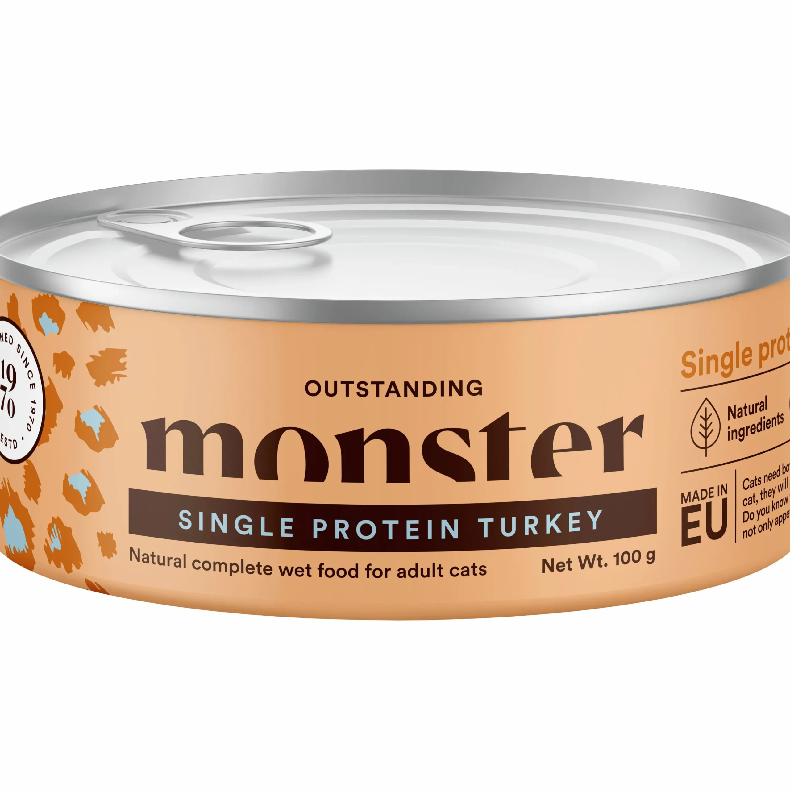 Kattmat Adult Single Protein Turkey 100g>Monster