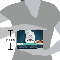 Kattmat Gourmet Perle Menybox Fish i sås 8x85g><noscript><img width=