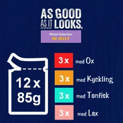 Kattmat Purina As Good As It Looks Mix gelé 12x85g>Latz