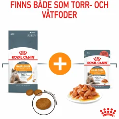 Kattmat Adult Hair & Skin Pouches Gravy Bitar i sås 12x85g><noscript><img width=
