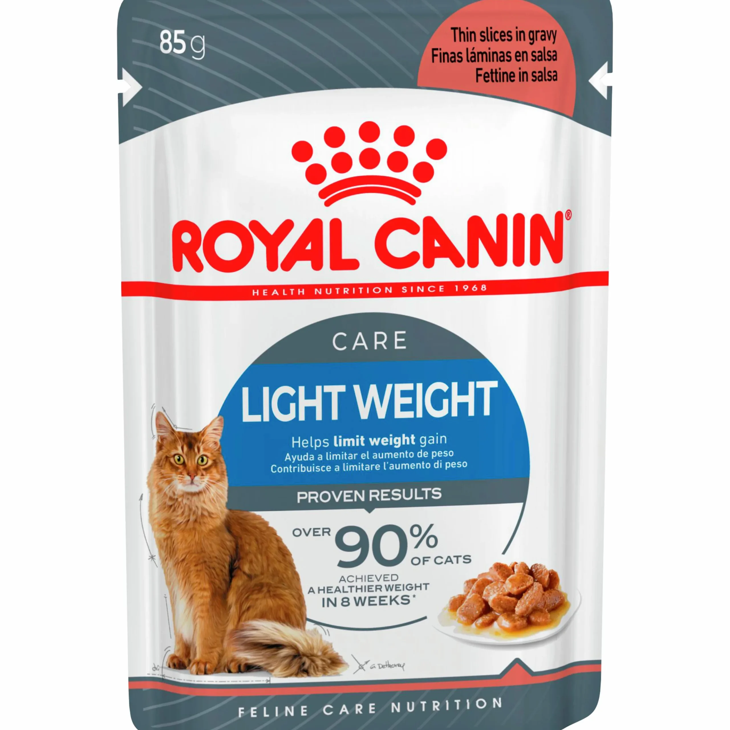 Kattmat Adult Light Weight Pouches Gravy Bitar i sås 12x85g>Royal Canin Online