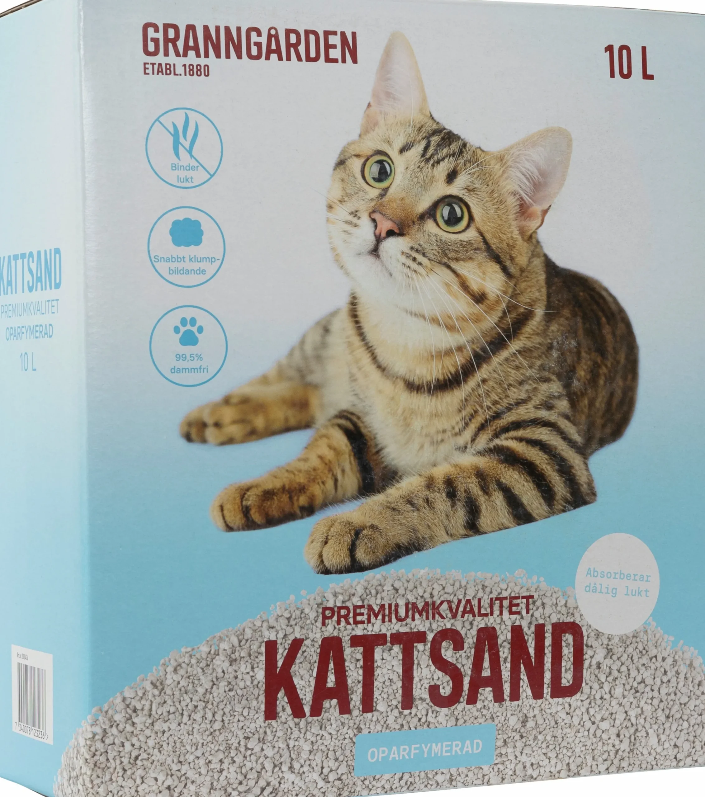 Kattsand Oparfymerad 10L>Granngården Online