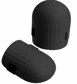 Knäskydd WorkIT gummi med rem svart 2-p>Millarco Hot