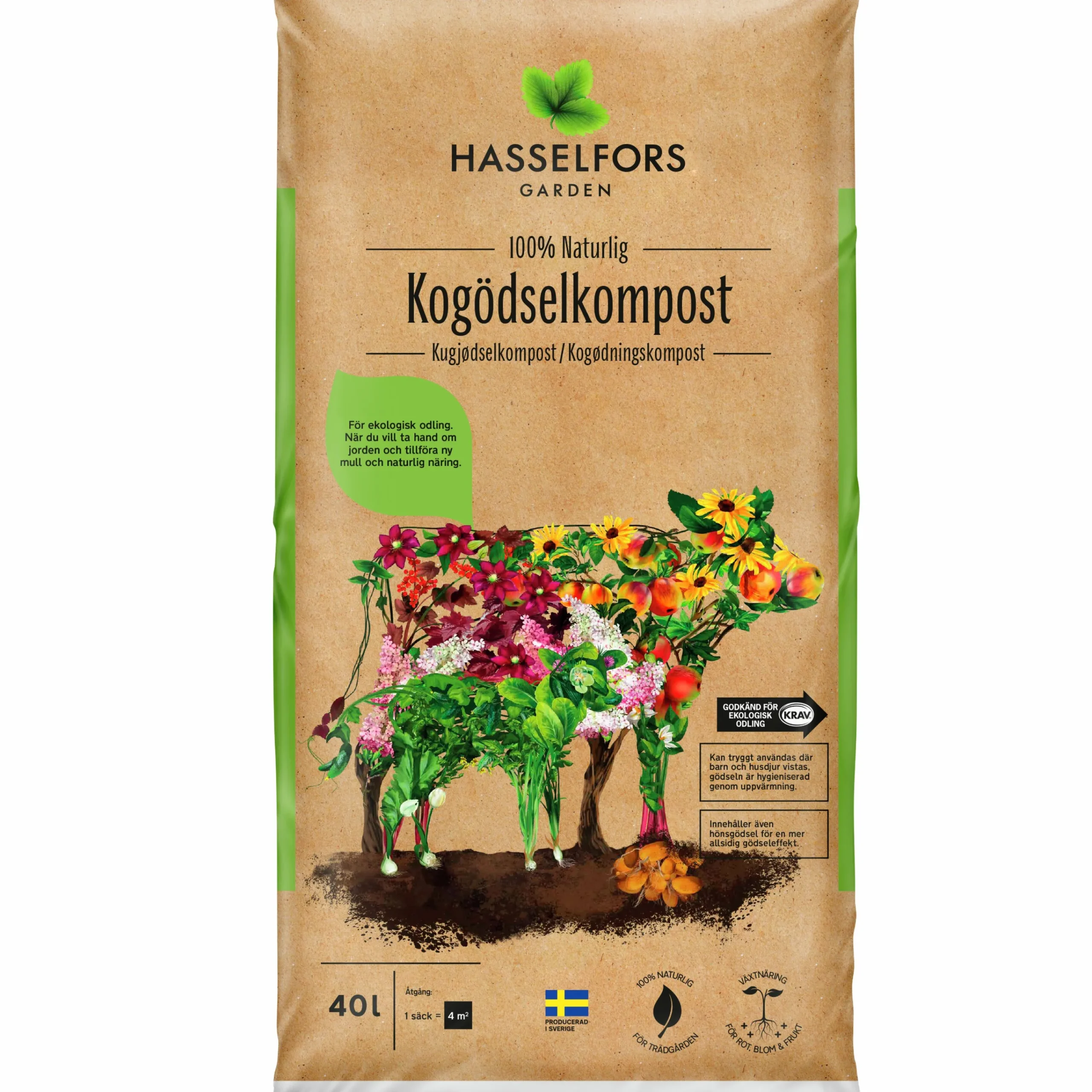 Kogödselkompost Hasselfors 40L>Hasselfors Garden Best
