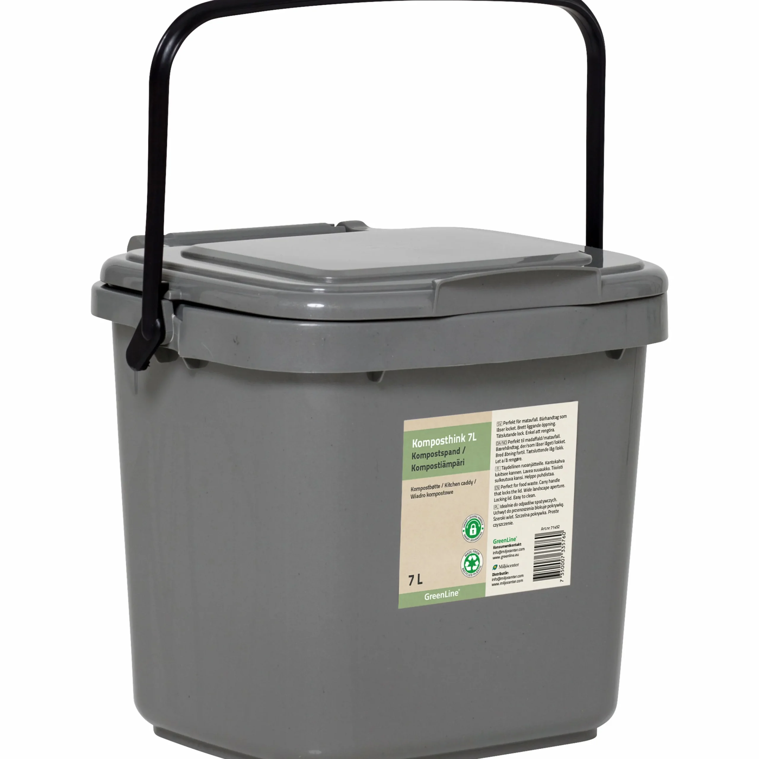 Komposthink med lock 7L>GreenLine Discount