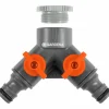 Krankoppling Classic 2-vägskran 1/2"-3/4">Gardena Outlet