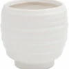 Kruka Rillor Vit Ø15cm höjd 14cm>Zeline Hot