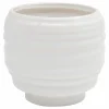 Kruka Rillor Vit Ø19,5cm höjd 17cm>Zeline Hot