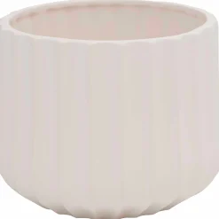 Kruka Ränder Vit Ø14,4cm>Zeline Outlet