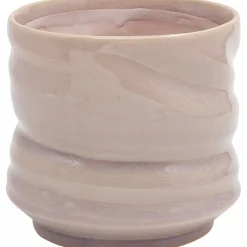 Kruka Svarvad Rosa Ø13,5cm höjd 13cm>Zeline Online