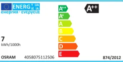 LED-lampa E27 60W>Osram Hot