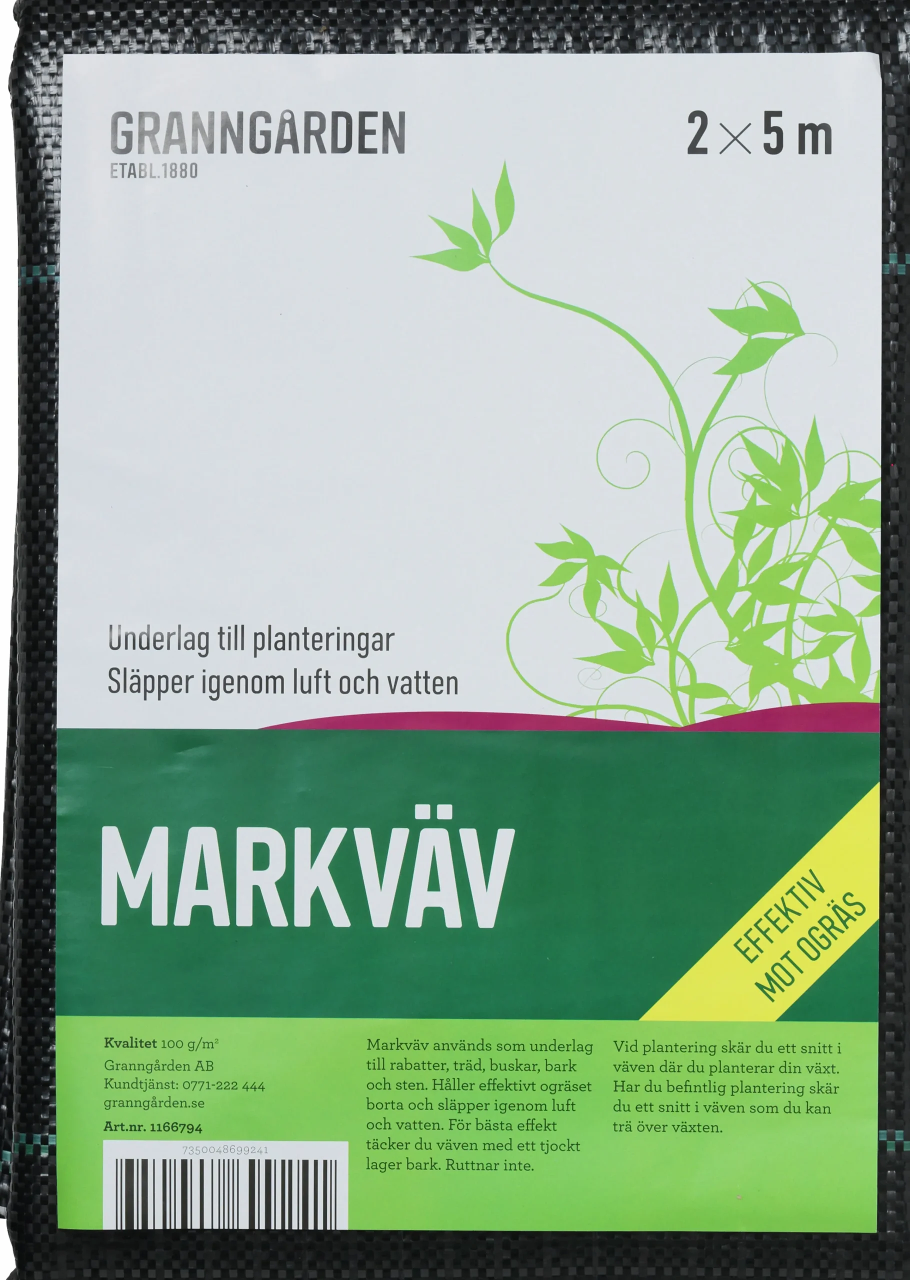 Markduk 100g/m² 2x10m>Granngården