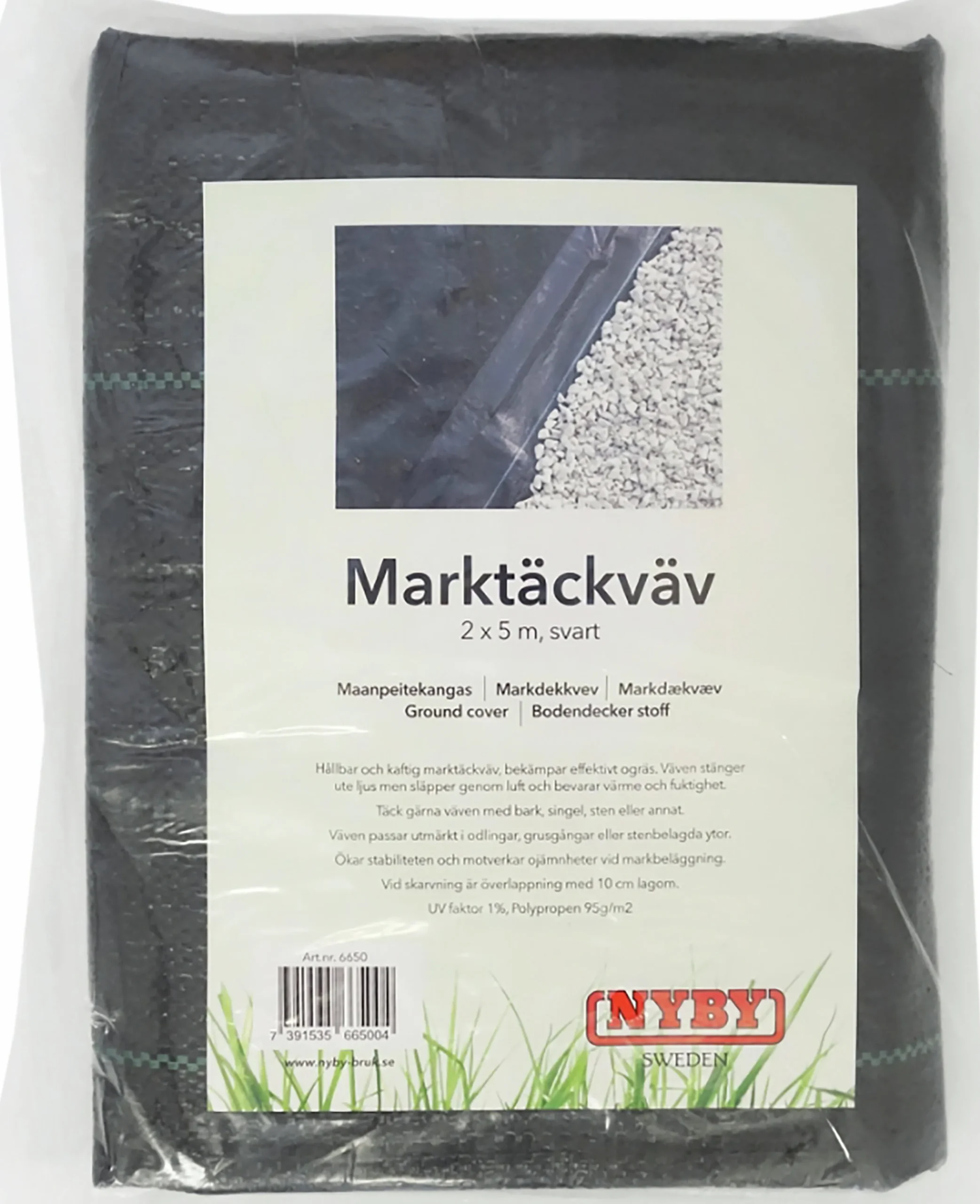 Markduk Bruk Svart 2x5m>Nyby Online