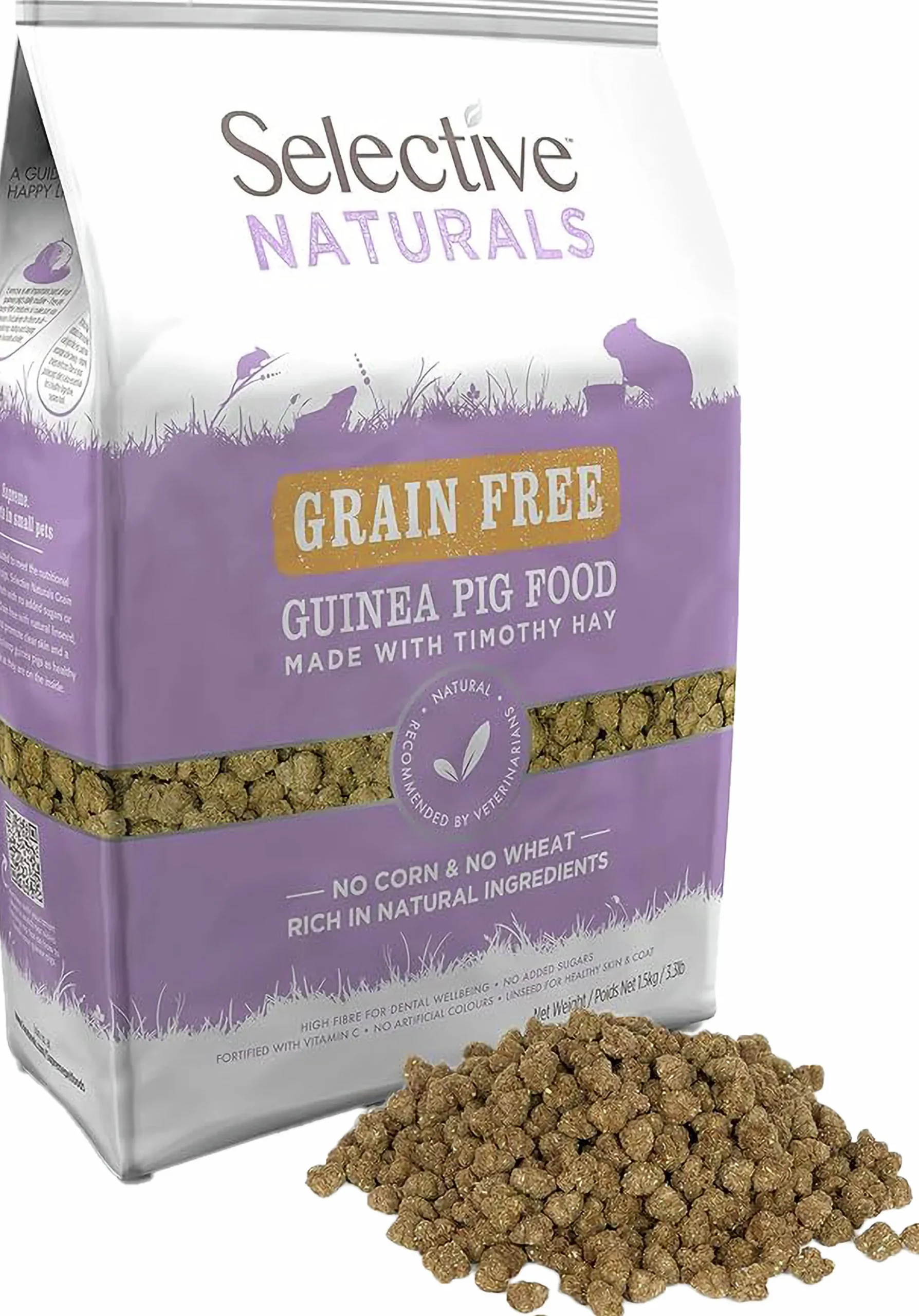 Marsvinsfoder Adult Grainfree Pellets 1,5kg>Selective