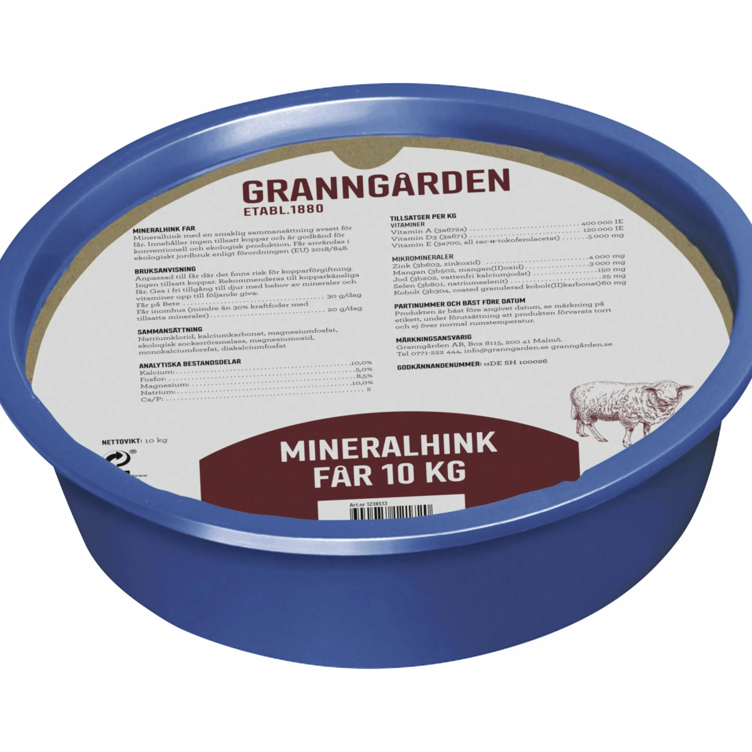 Mineralbalja Får 10kg>Granngården New
