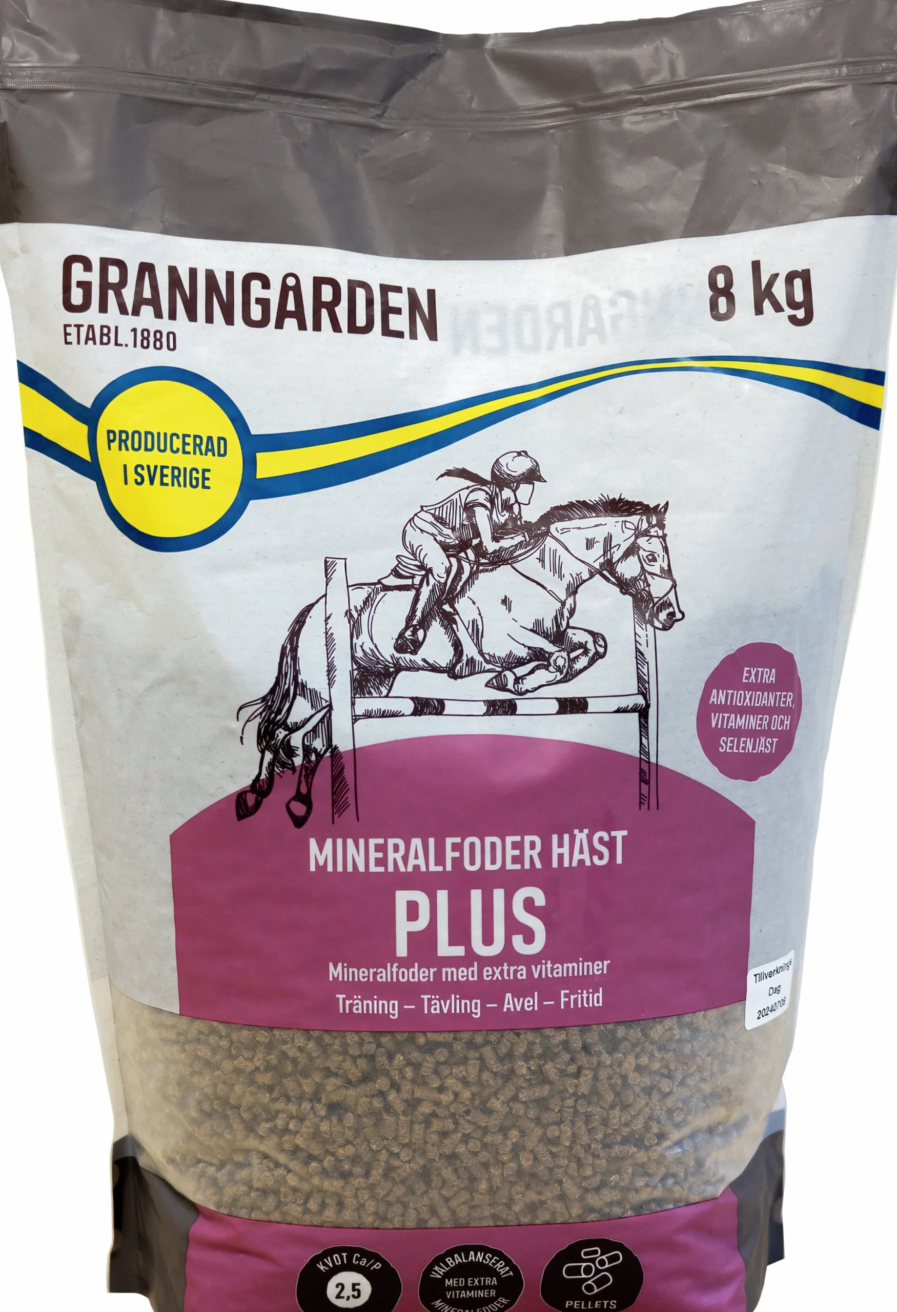 Mineralfoder Häst Plus 8kg>Granngården New