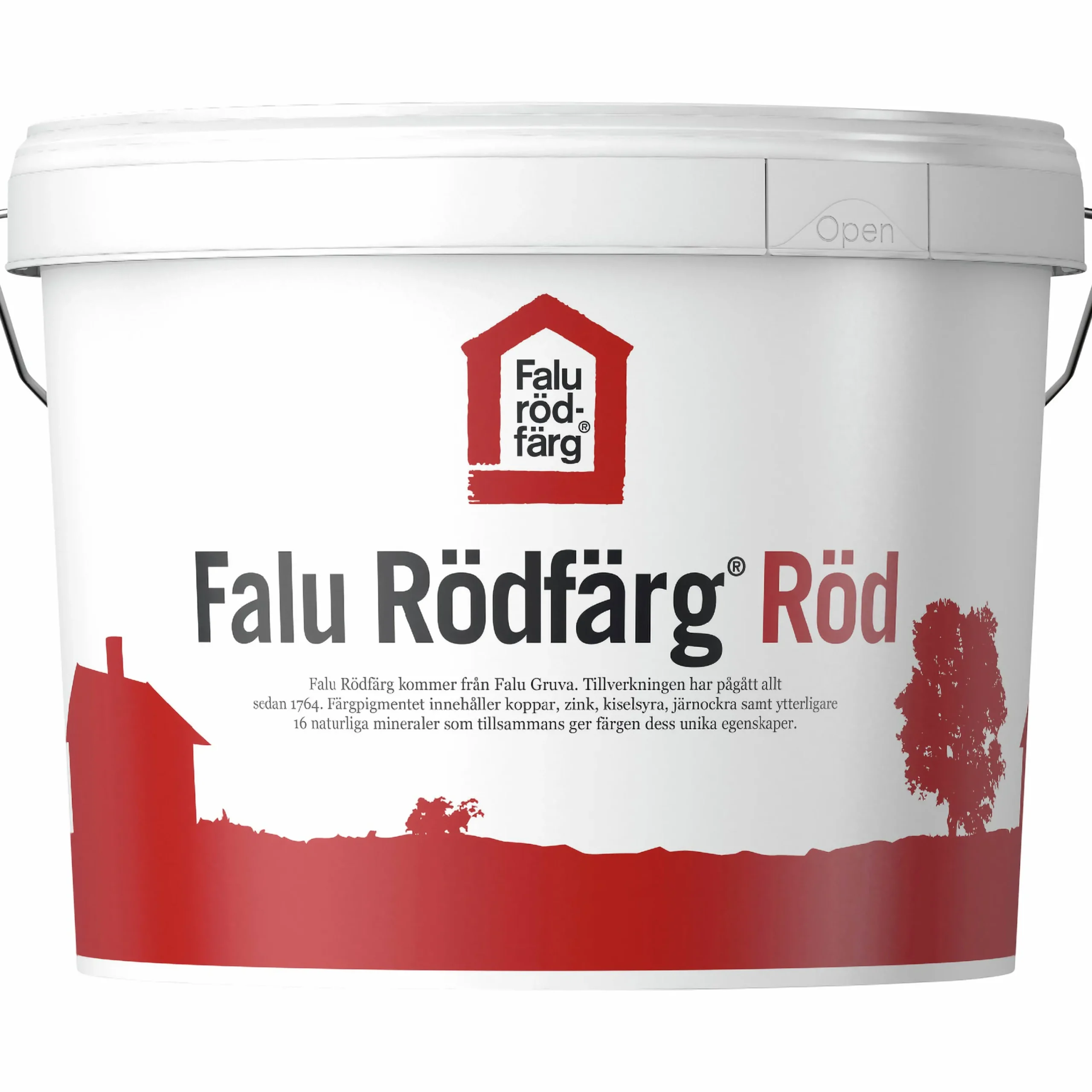Målarfärg röd 5L>Falu Rödfärg New