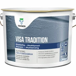 Målarfärg Visa Tradition Svart Utomhus 10L>Teknos Outlet