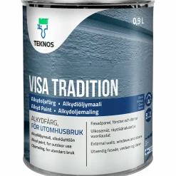 Målarfärg Visa Tradition Husröd Utomhus 1L>Teknos Outlet