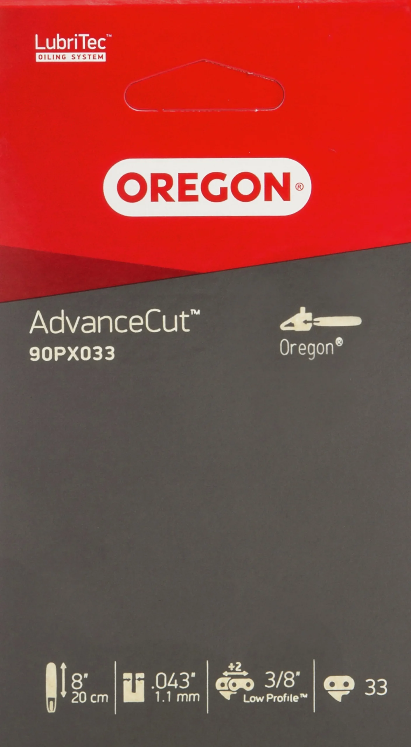 Motorsågskedja AdvanceCut 90PX 8" 3/8" 1,1mm 33dl>Oregon Clearance
