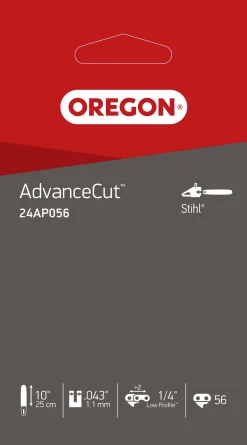 Motorsågskedja 24AP AdvanceCut 10" 1/4" 1,1mm 56DL>Oregon Best